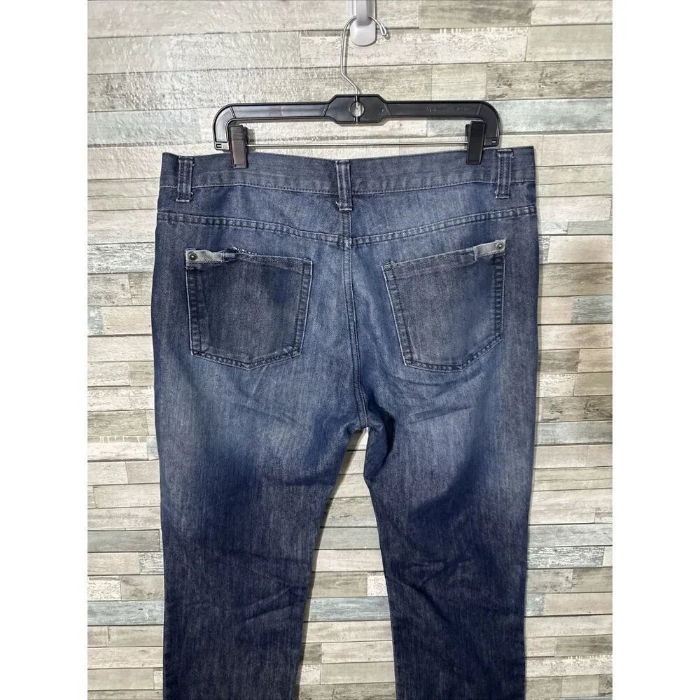 Men’s PD&C Denim Jeans Dark Wash Straight Leg Size 38X32